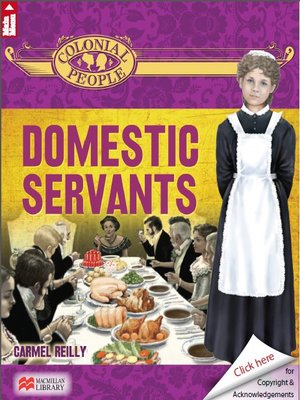 cover image of Colonial People: Domestic servants